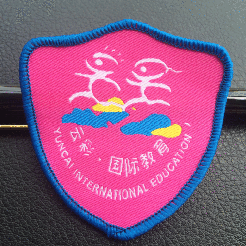 Oujing Manufacturer Wholesale Velcro Badges Arm Badges Sleeve Badges School Uniform Pins Badges Logo Sleeve Labels