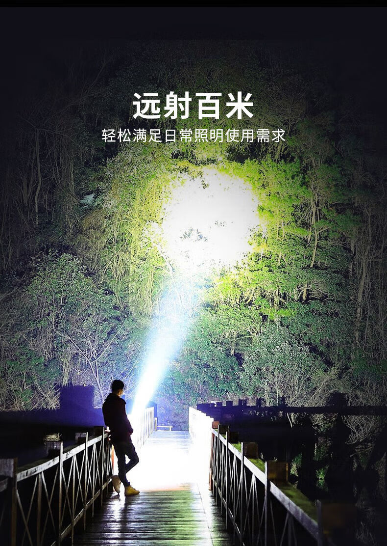 Shenyu Mini Flashlight, High-Brightness, Long-Range, Outdoor, Household, Portable, Student, Elderly, Lighting Lamp, Rechargeable Led