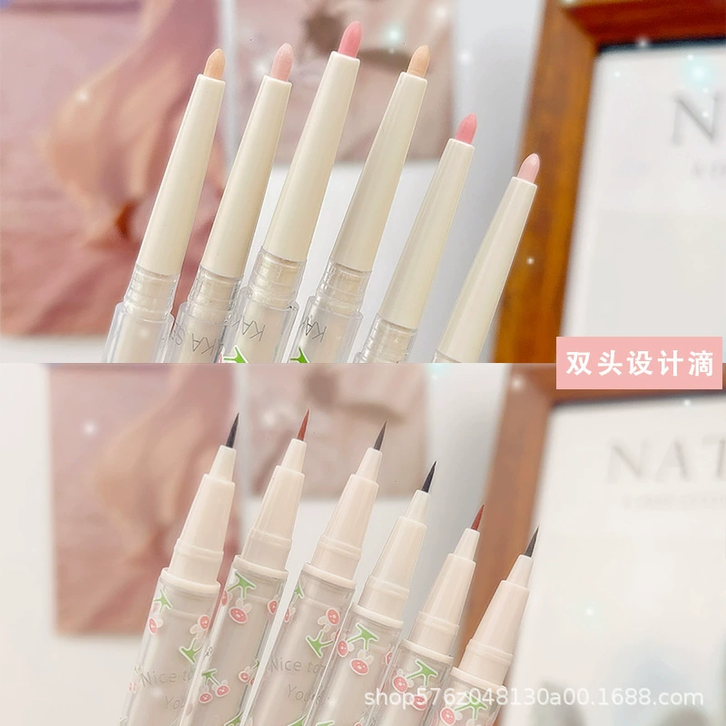 Double-sided waterproof matte eye shadow, brightening highlighter, contouring