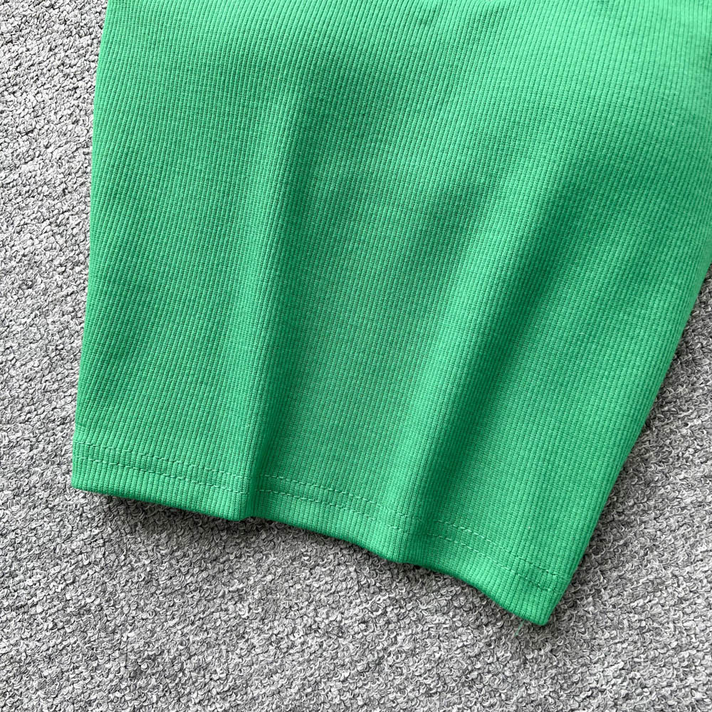 84g Weight Cotton, Rib Fabrics Fabric Type Short Top Length Vest Tops Type Holiday, Banquet, Daily Occasion Halter Neck Neckline Slim Fit Type Solid Color Pattern Summer Season Women's Gender Elegant, Streetwear Style Wholesale Women's Elegant Streetwear Solid Color Tank Tops 26