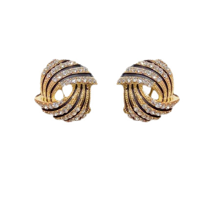 Pendientes de perno con borlas estilo francés joyería elegante_voghion.com
