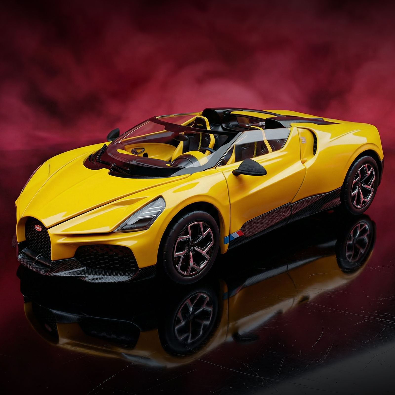 Auténtica autorización 1: 24 Bugatti Mistral aleación modelo de coche deportivo Regalo de negocios Regalo de Navidad