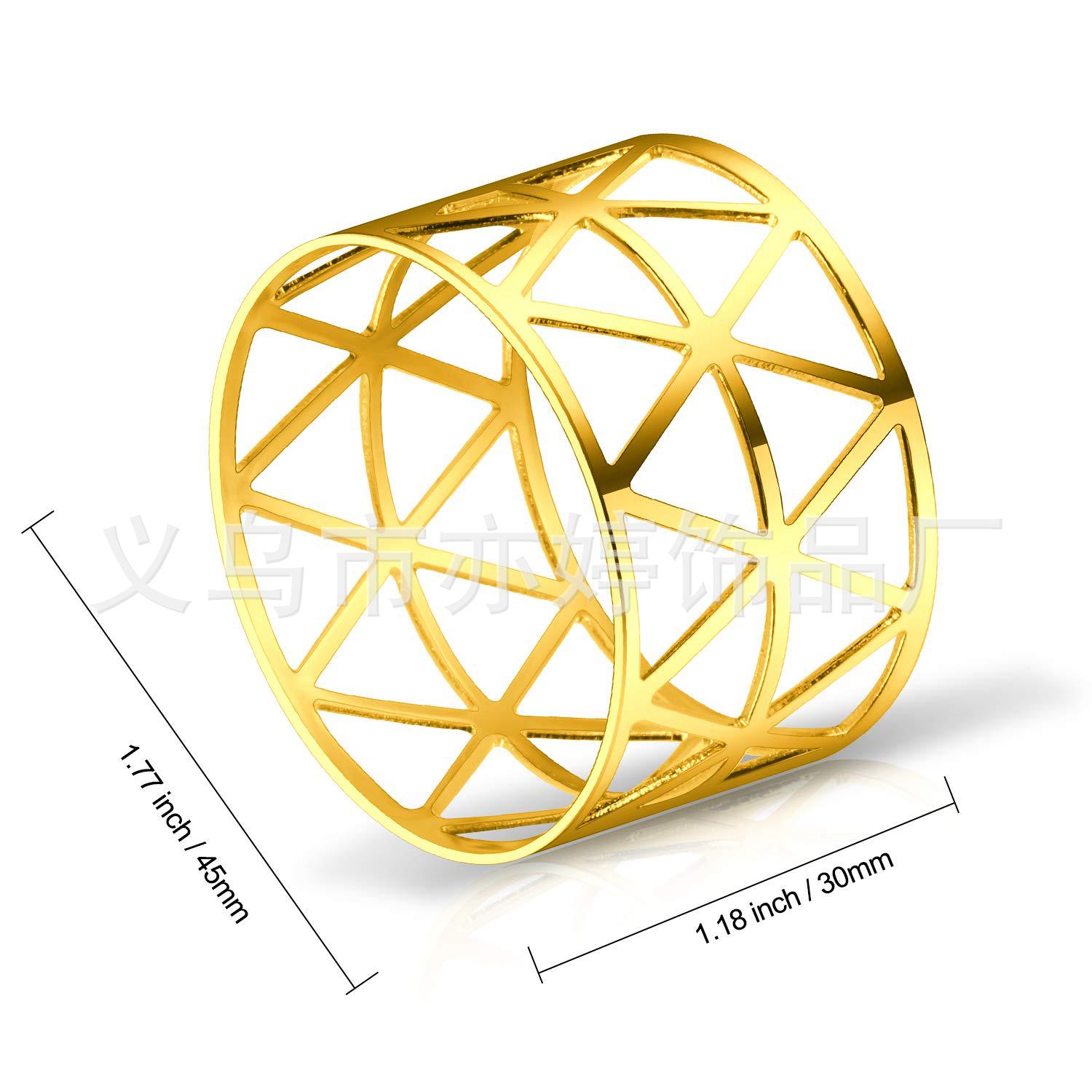 Venta caliente transfronteriza nueva hebilla de servilleta diseño simple anillo de servilleta de metal suministro directo de fábrica anillo de servilleta de placa de hotel