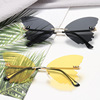 Metal sunglasses, fashionable glasses, European style, graduation party