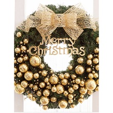 圣诞花环 30/40/50cm圣诞门环藤环商场酒店橱窗挂饰 圣诞节装饰品