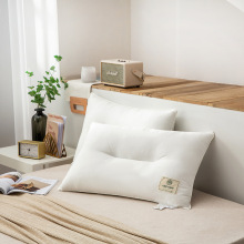 A类纯棉抗菌大豆纤维枕 全棉羽丝绒枕头 星级酒店单人低枕芯
