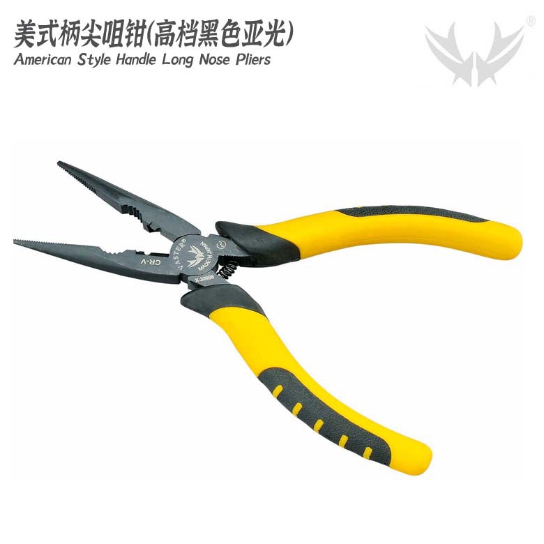 厂家直销高档黑镍尖咀钳美式柄尖口钳高档发黑加硬尖口钳 309B6