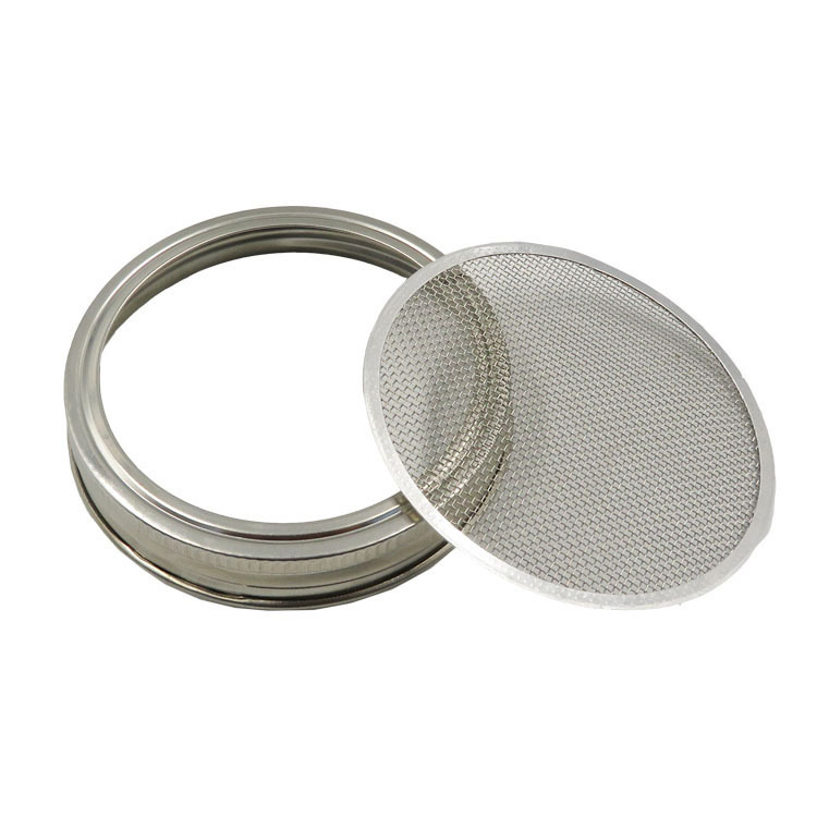 Venta al por mayor de acero inoxidable 304 tarro de masón cubierta de germinación Pantalla de germinador de semillas Pantalla de filtro de grado alimenticio Amazon