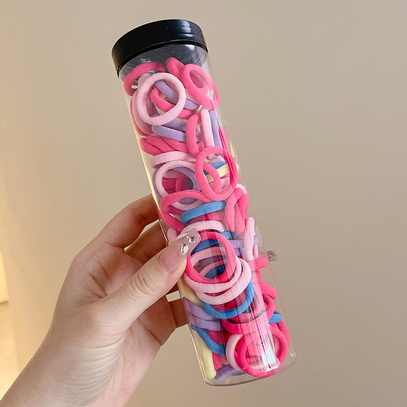 Caricatura encantadora anillo de pelo pulgar no daña el cabello de los niños correa de correa pequeña cuerda de cabello para niñas cuerda de cabello