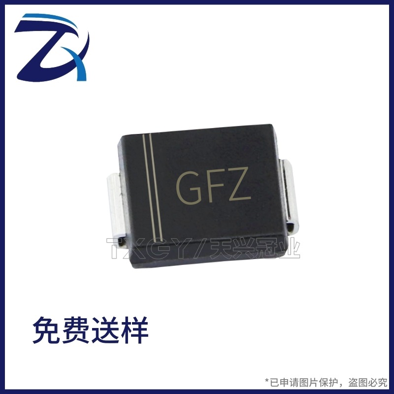 厂家现货 SMCJ51A 丝印GFZ 大芯片1500W DO-214AB 单向TVS二极管