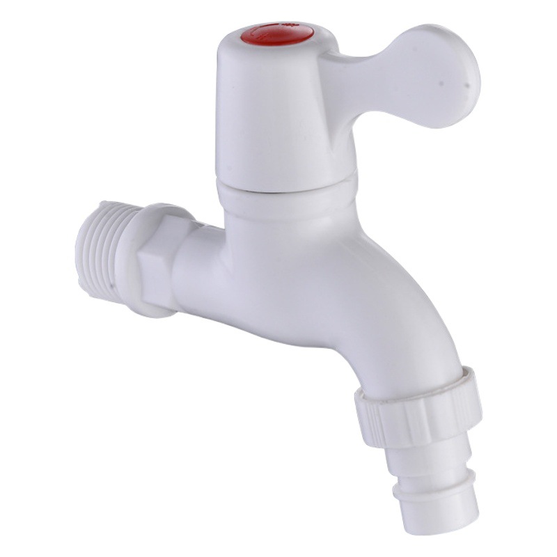 Plastic Faucet 1/2 Inch Wall-Mounted Washing Machine Water Tap, 1/2 Inch Single Manufacturer Wholesale Quick-Open Abs Material