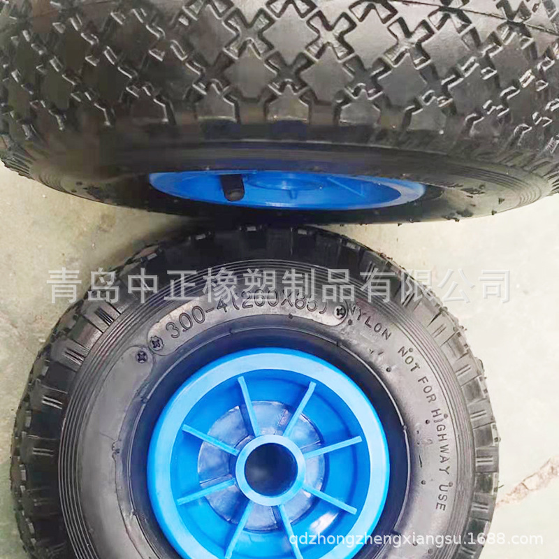 10寸气胎轮  手推车用轮子 厂家直供多种工具车轮子