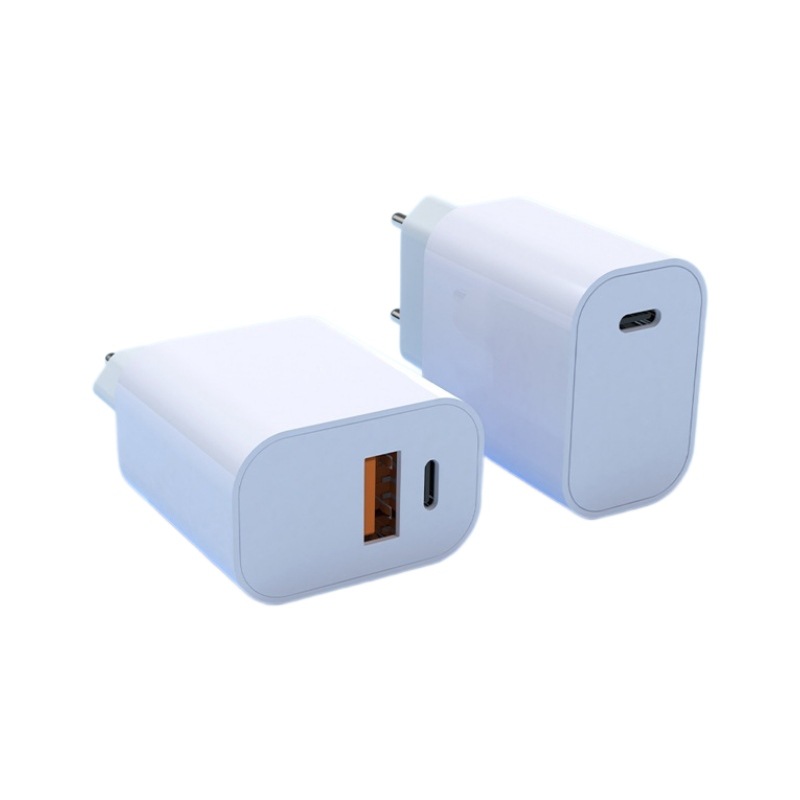 Estándar europeo PD cargador 20W teléfono móvil carga cabeza certificación CE estándar europeo aplicable a Apple teléfono móvil cargador cabeza traje