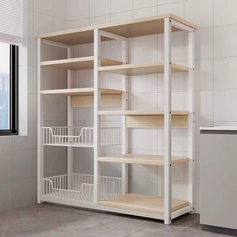 Кухонная полка Многослойная подставка для хранения на полу подставка для хранения простых полок для домашнего балкона Многофункциональная стойка для хранения фруктов и овощей