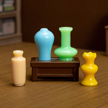 微景观摆件仿真小瓷瓶 家居造景树脂diy工艺装饰摆件高级感小摆件