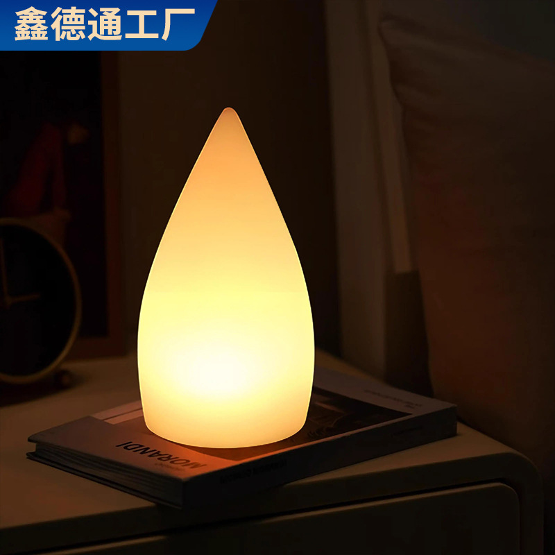 Customized Cross-Border Water Drop Lamp, Tavern Table Lamp, Outdoor Table Lamp, Atmospheric DIY Gift Night Lamp, Rechargeable and Plug-In