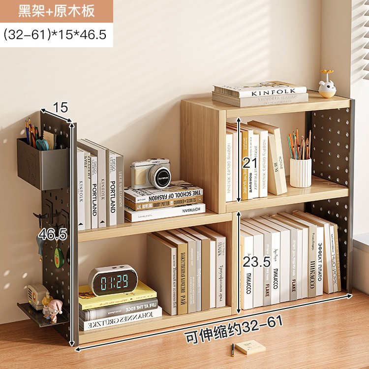 Estante de tablero de agujero de escritorio, escritorio retráctil, esquina de almacenamiento, estantería de hierro forjado, accesorios de estante de capa de escritorio