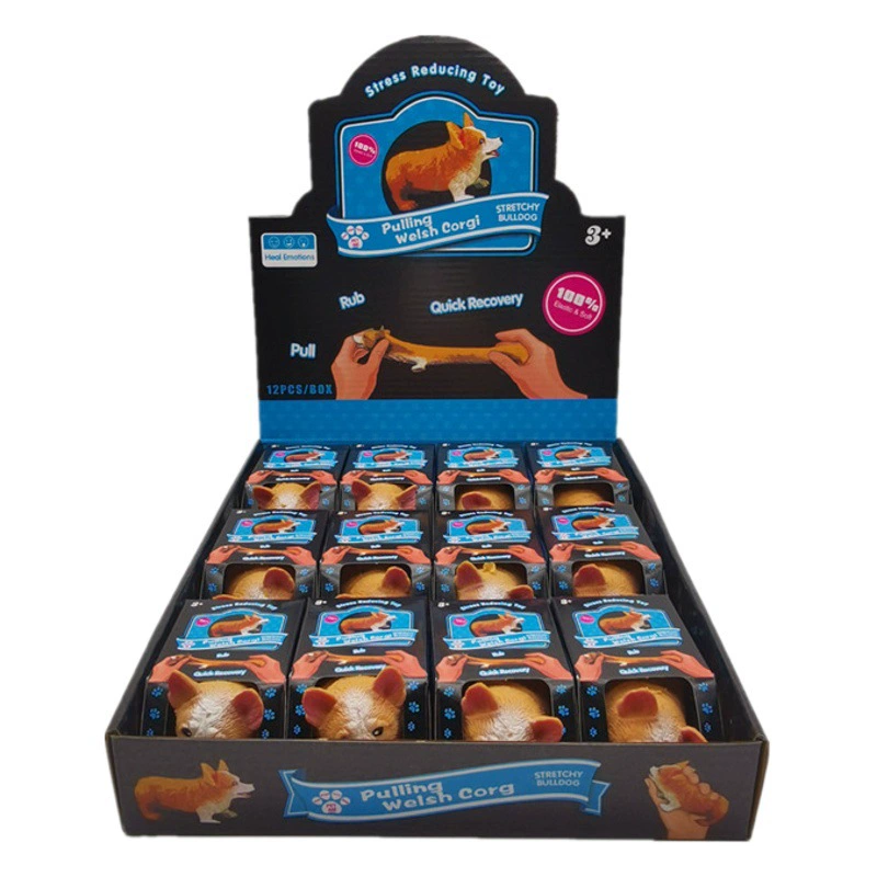 Декомпрессионная собака корги Лара Мопс Такса Собака Вся игрушка Свинья в Корейском стиле Креативная вентиляция Stretch