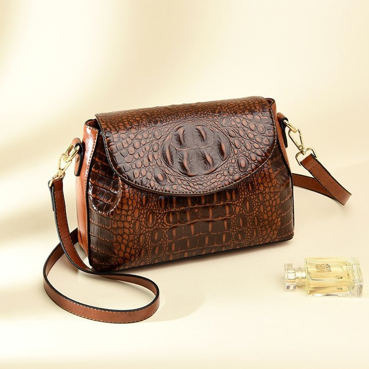 2023 verano nuevo hombro crossbody cremallera artificial línea de costura de cuero pequeño bolso cuadrado tamaño libre bolso de hombro