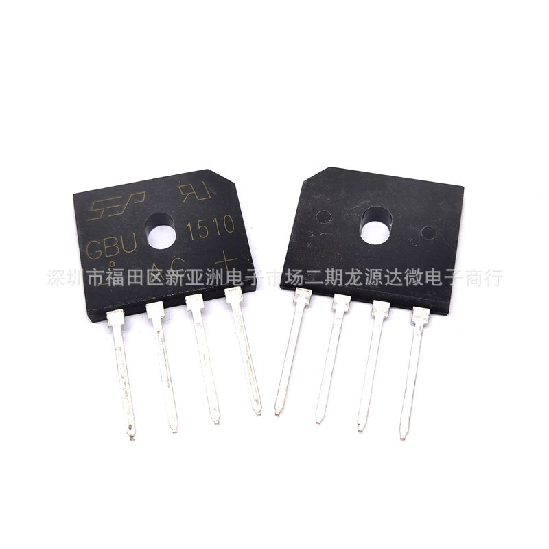 GBU1510 扁桥 15A1000V 桥式整流器 全新 直插DIP-4