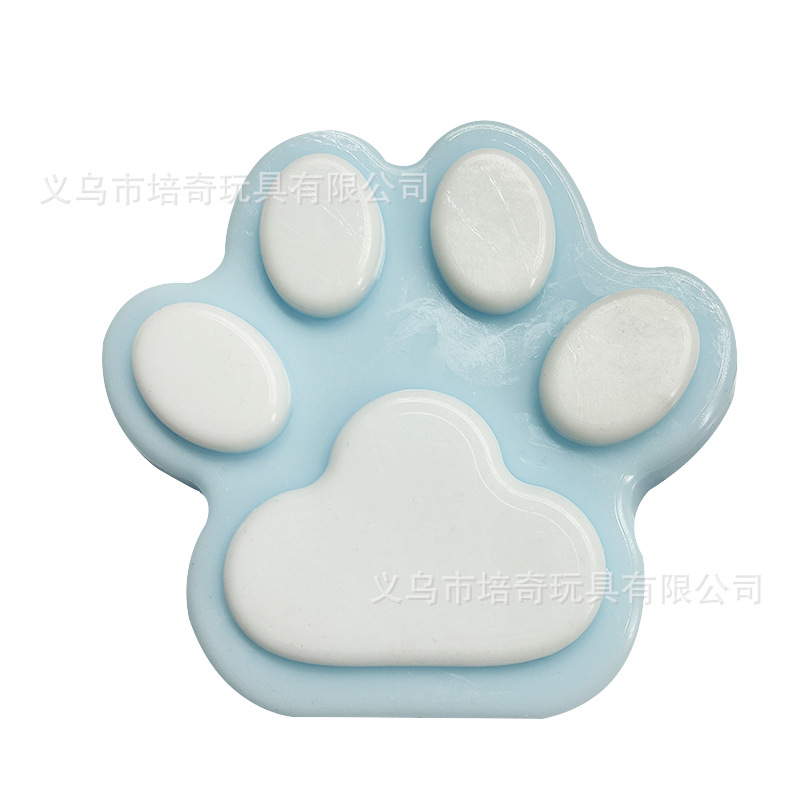 Little Red Book Big Mac Patas de gato transparentes súper grandes pellizcando Flocado súper suave y pegajoso, fabricantes de juguetes de descompresión de rebote lento al por mayor