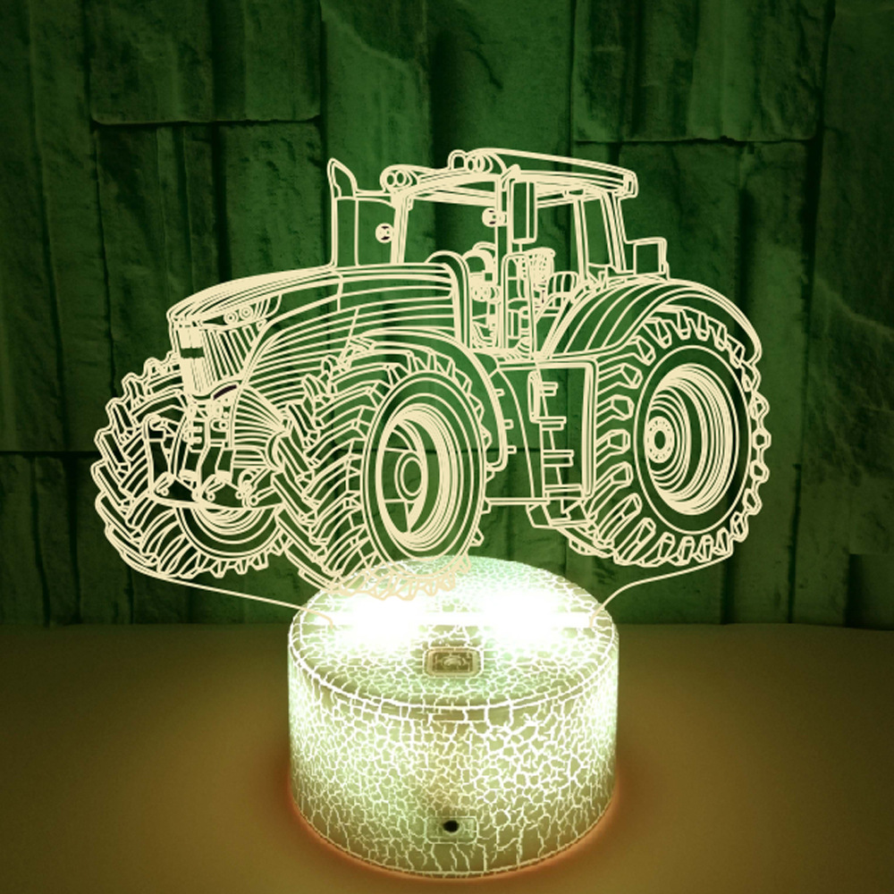 Colorful tractor