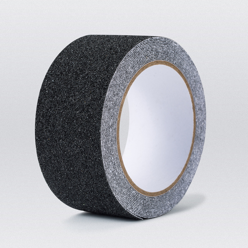 Papel de lija antideslizante Xunke Cinta de advertencia autoadhesiva Cinta antideslizante de PVC negro de 10cm Etiqueta antideslizante de escalera esmerilada