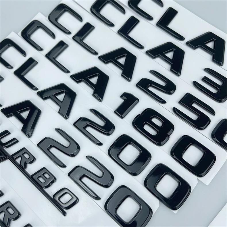 CLA black label Mercedes-Benz CLA modified black tail emblem CLA35 CLA200 CLA260 CLA45 car emblem blacked out