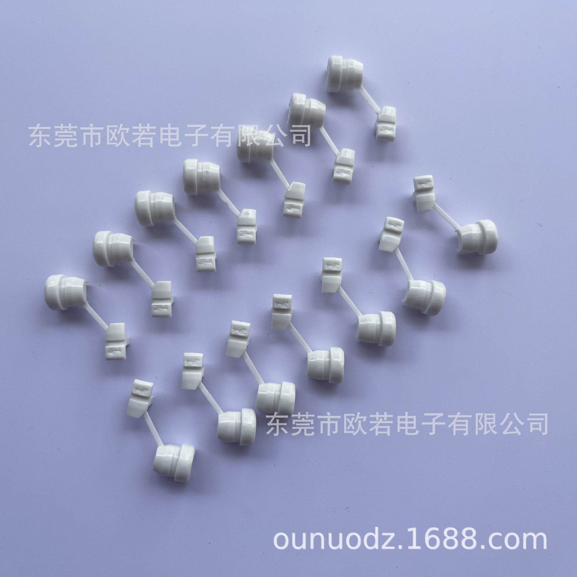 供应环保白色电源线扣2P-4