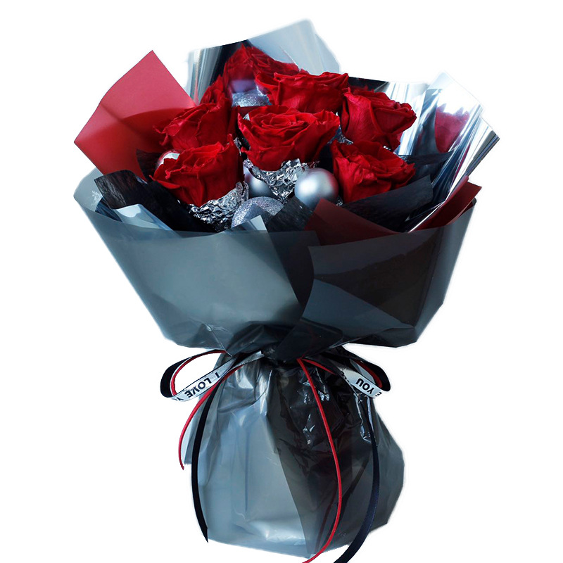 Regalo del Día de la Madre, ramo de flores galácticas, flores eternas, rosas verdaderas, ramo de flores eternas para niñas, producto terminado, sentido superior.