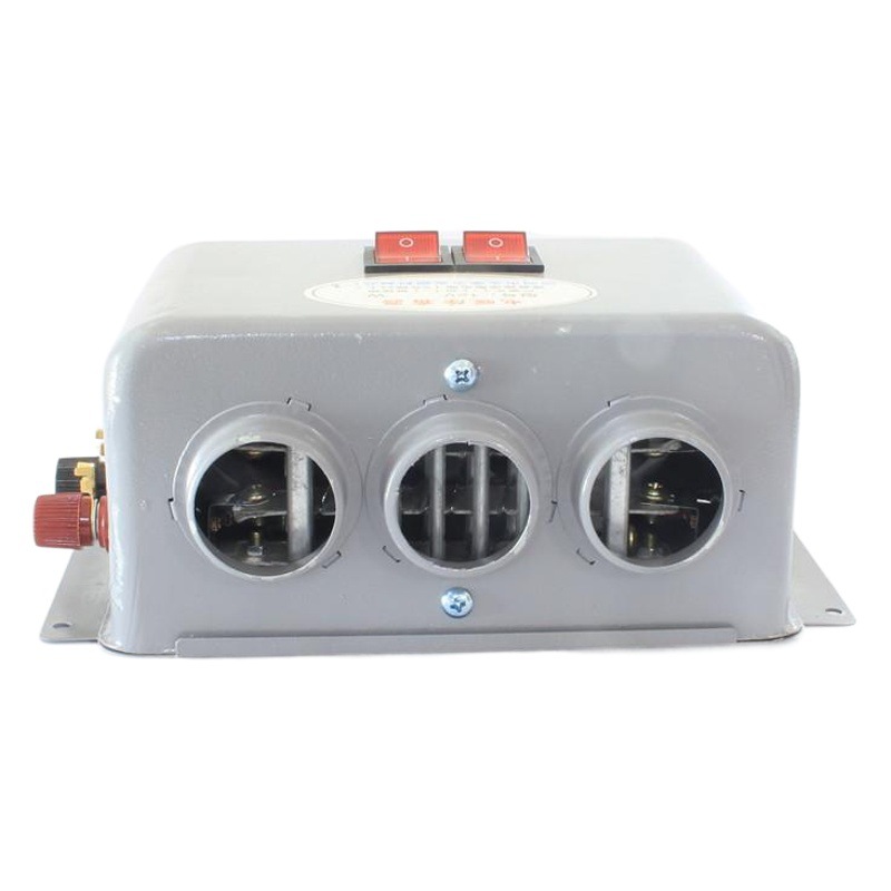 Calentador de coche 12V calentador eléctrico calentador de tres agujeros 24V vidrio del coche descongelación calentador de coche
