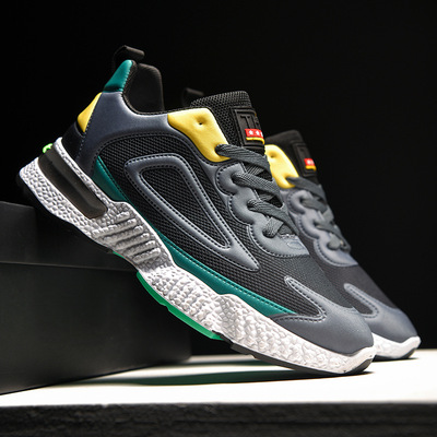 春季新款男鞋透气运动鞋时尚潮流休闲鞋老北京布鞋男韩版炫彩男鞋|ms