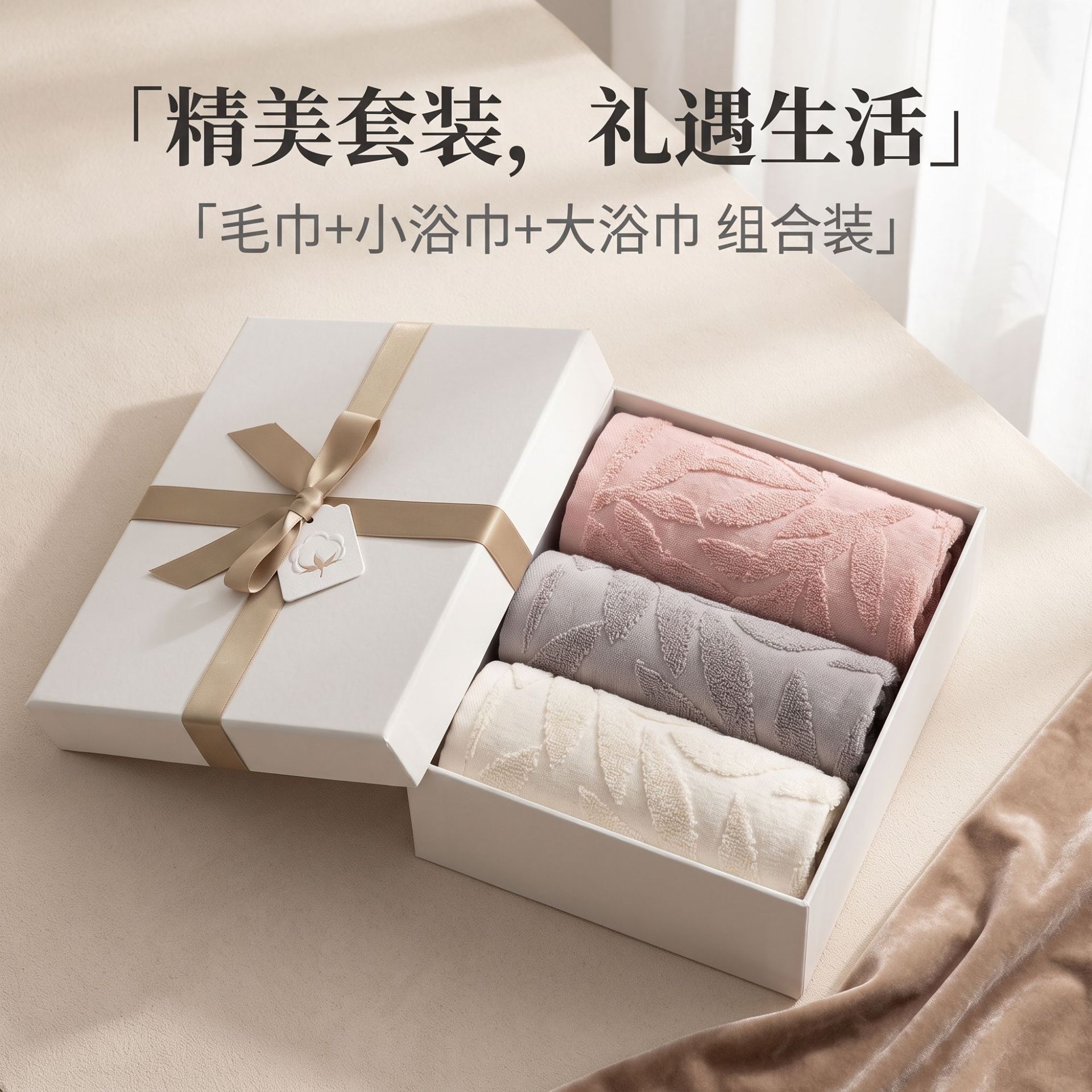 Cotton Towel Set, 32-Ply, 100% Cotton