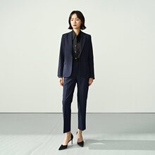 工作服教资面试小个子2024西装外套新款西服套装女职业装黑色正装