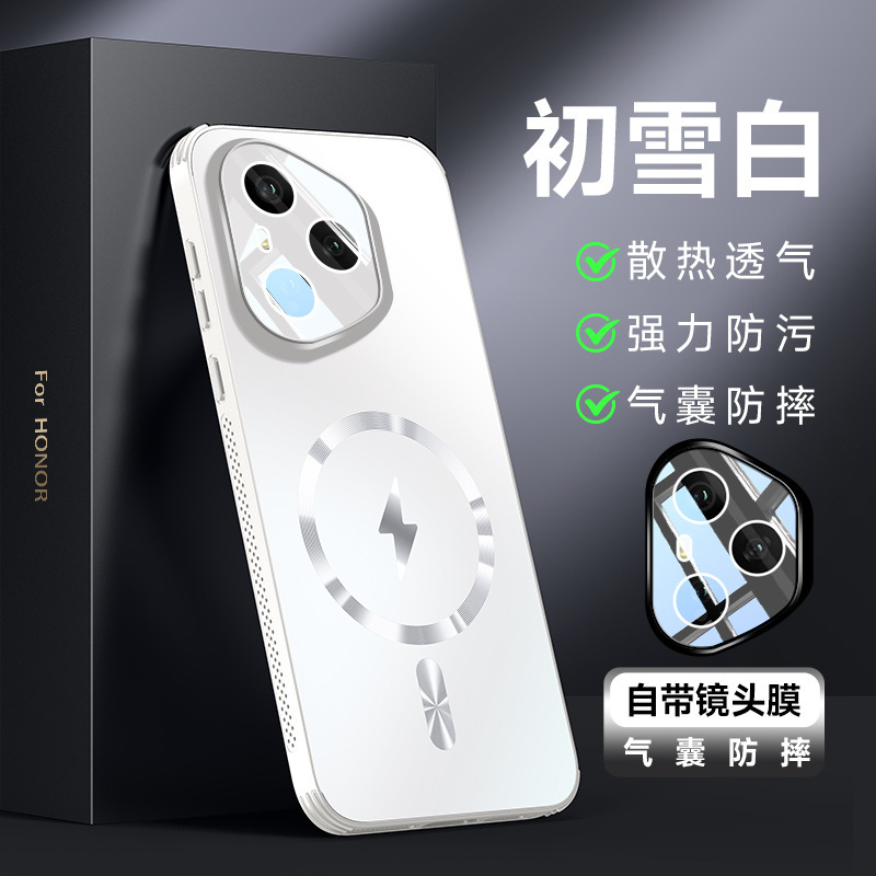 适用荣耀400手机壳磁吸新品散热300uLTRA荣耀400Pro镜头膜200外壳|undefined