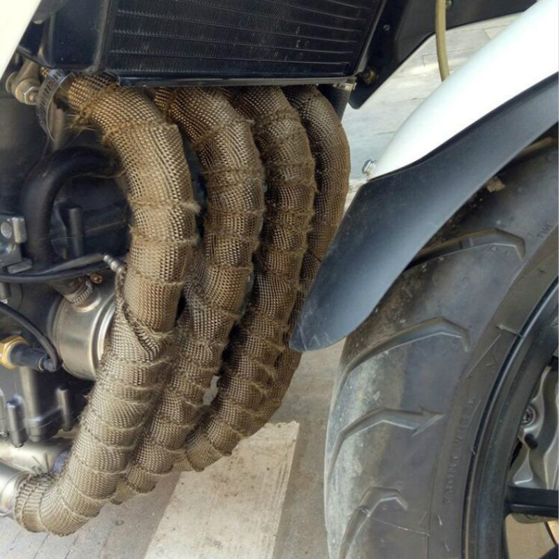 Universal Anti-Scalding Cloth for Car and Motorcycle Exhaust Pipes, Heat-Insulating Sponge, Fire-Proof and Anti-Scalding Banana Fiber Cotton Cloth