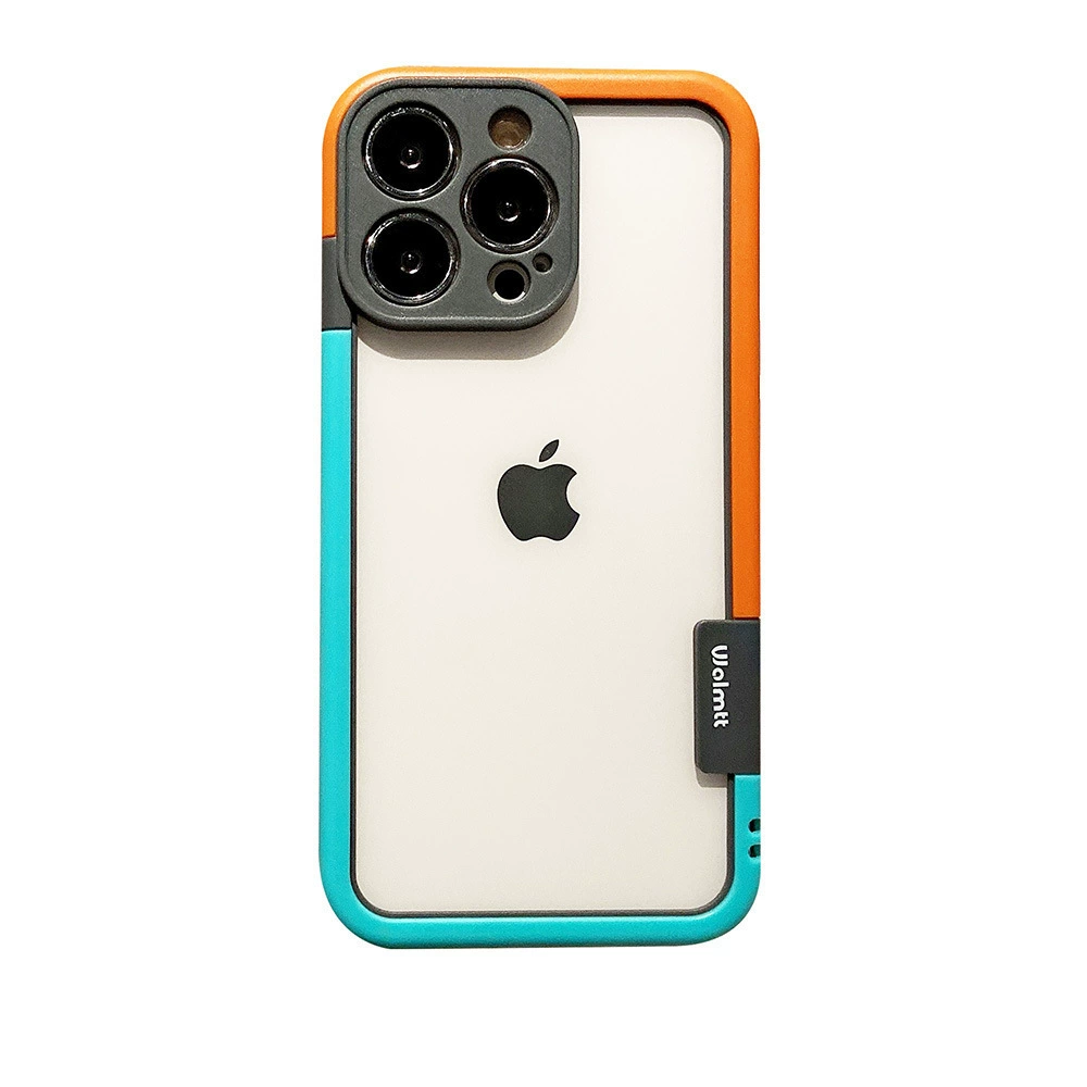 Apple, совместимо двуцветный iPhone16, чехол на телефон pro, силиконовый защитный чехол, защита от падения