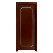 新中式扣线烤漆木门 室内强化生态门 实木平推门复合卧室门定制