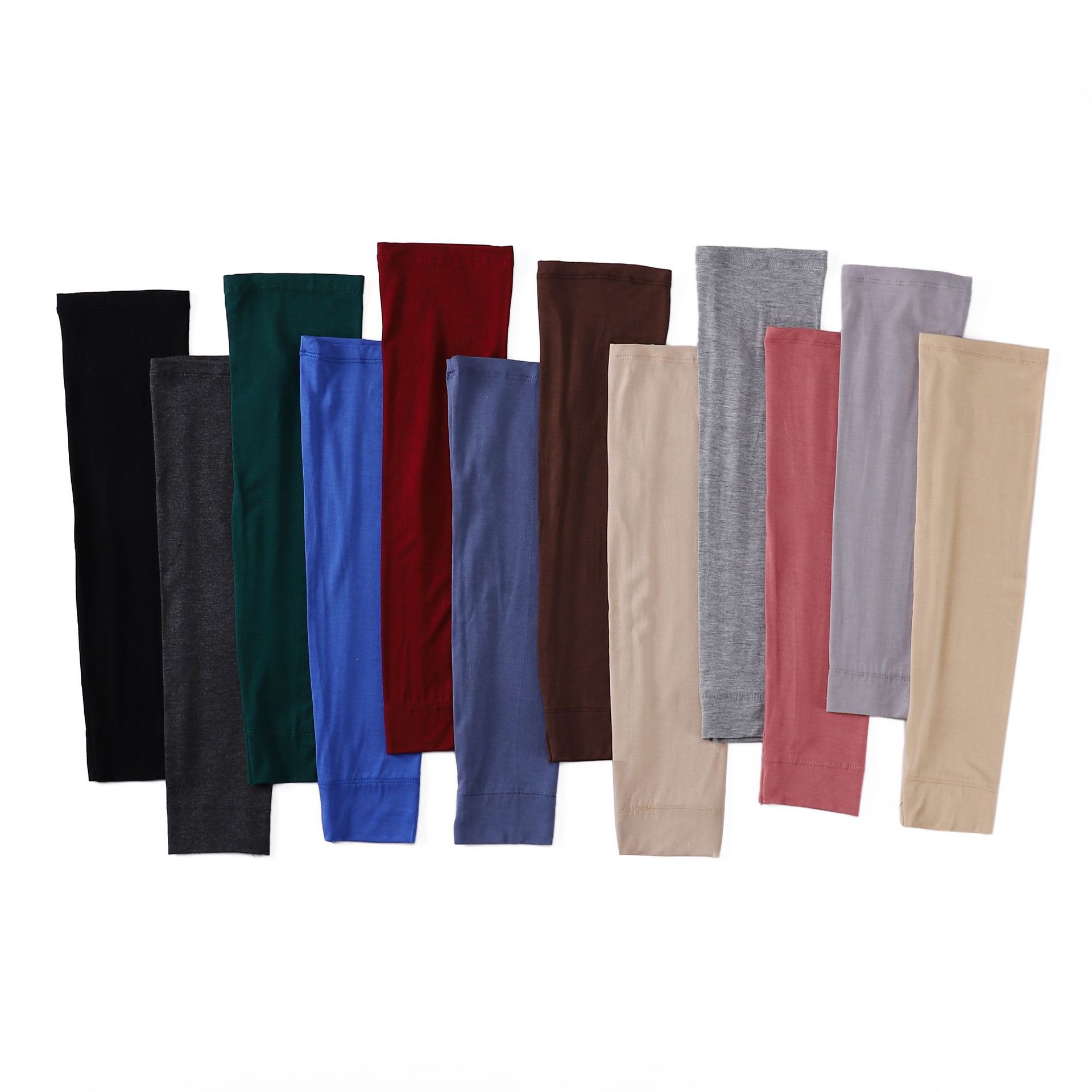 Modal solid color loose-fitting sun protection sleeve covers for outdoor activities, unisex driving arm guards, UV protection ice sleeves, thin sleeves