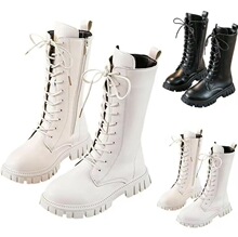 W 89906 Kids Boots High Tube Martin Boots Ůͯ��Ͳ����ѥ