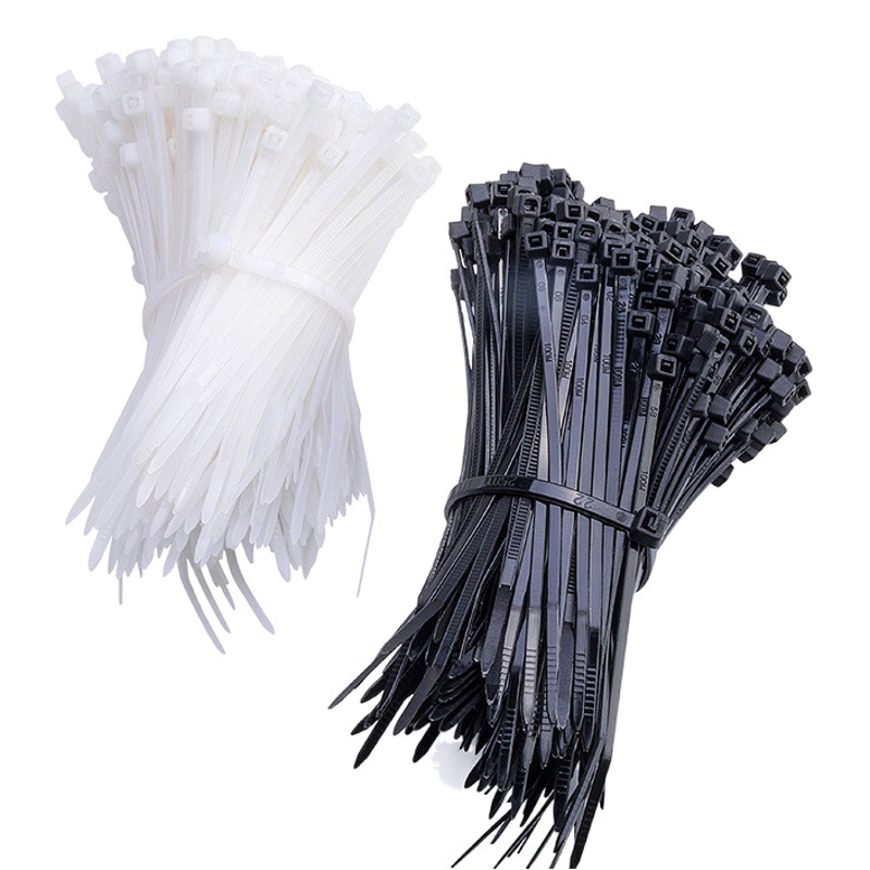 Abrazaderas de Cable Pan Shuo-25 V-2, Resistentes al Desgaste para Jardinería y Construcción, Múltiples Especificaciones, Abrazaderas de Nylon Autoblocantes de Plástico Negro