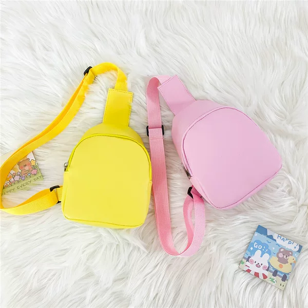 Kindergarten Baby Shoulder Bag Cute Pu Leather Crossbody Bag Little Girl Outing Accessory Bag Snack Bag Chest Bag Waterproof