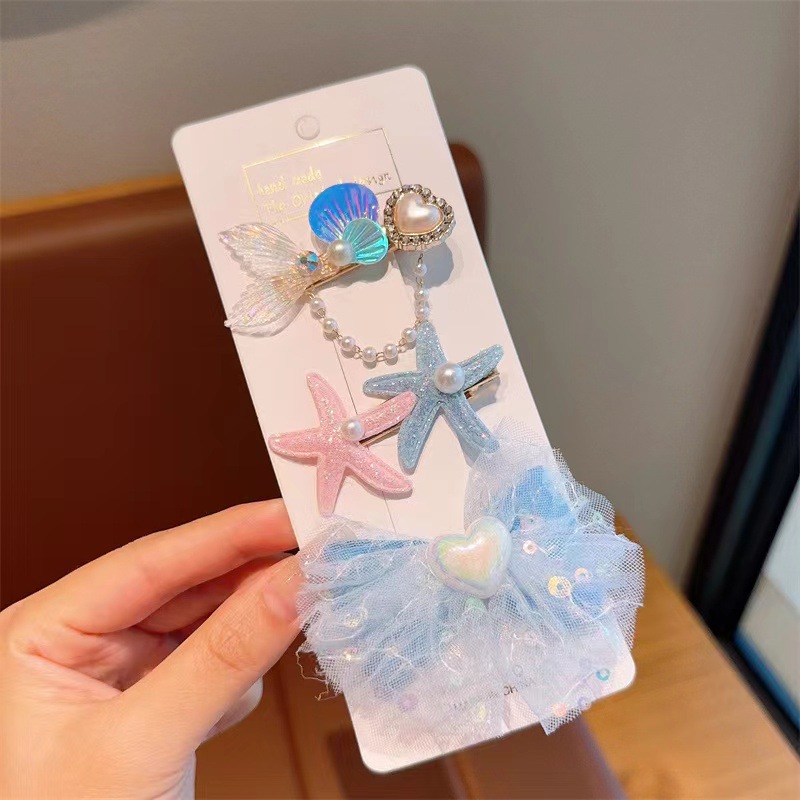 Nueva princesa Aisha clip de pelo para niños clip de pelo helado y nieve clips de pelo para niñas princesa viento lindos joyas para el pelo