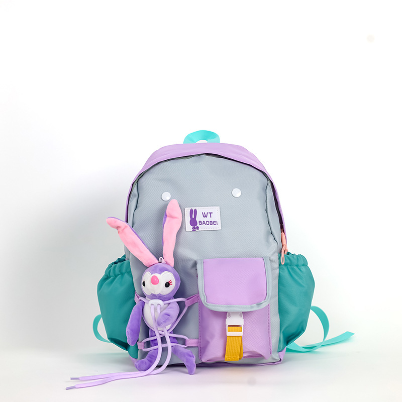 2026 nuevo estilo coreano bolsas escolares para estudiantes de jardín de infantes lindas muñecas de peluche mochilas para niños y niñas