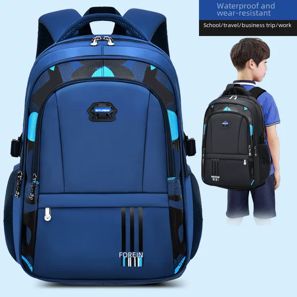 Schoolbags for Boys in Grades 3, 4, 5 and 6, Primary School Students, Junior High School Students, Boys, Large-Capacity Waterproof Backpacks