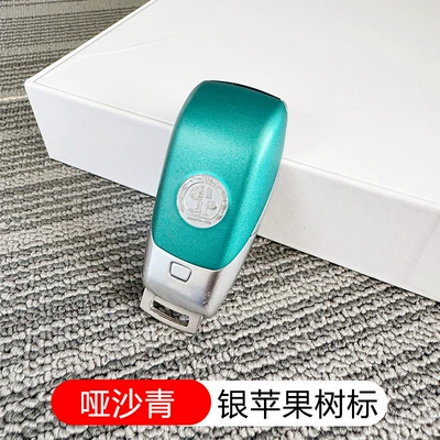Shell, Car Keys - standard-silver-apple-tree-with-cyan-shell