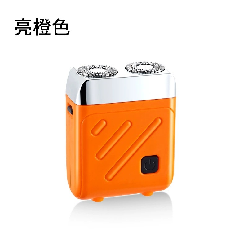 Afeitadora eléctrica transfronteriza, afeitadora portátil recargable, pistola de acero pequeña para hombre, Douyin, tres cabezales súper limpios
