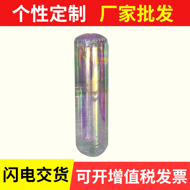 厂家批发充气悬挂气柱磨砂沙袋 炫彩镭射幻彩镜面柱子圣诞装饰