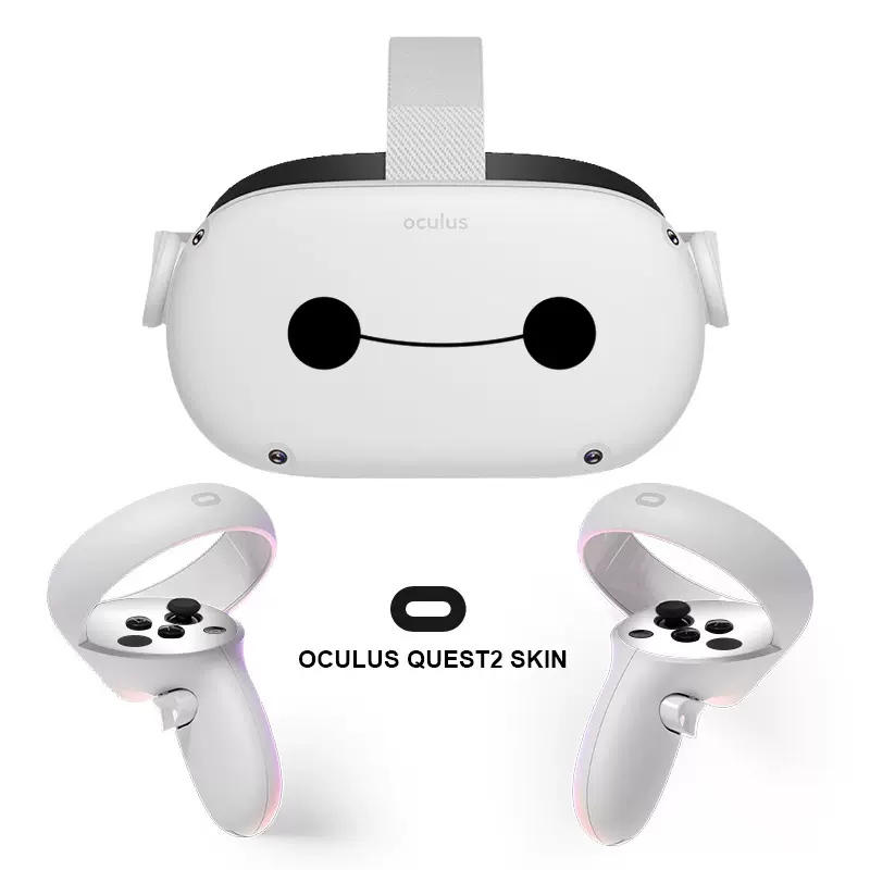 卡通适用Oculus Quest2贴纸膜VR眼镜手柄头戴3D体感游戏机保护贴