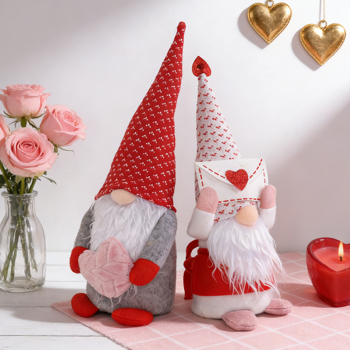 2021 amor transfronterizo enano sin rostro Rudolf accesorios de ventana decoración de muñecas del Día de la madre muñeca del día de San Valentín